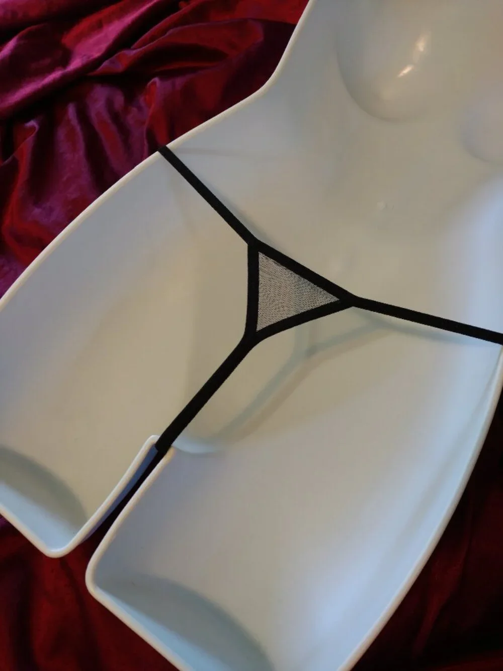Bundle of Mesh Side-Tie Thong Panties NWT OSFM Blue, Black & Orange